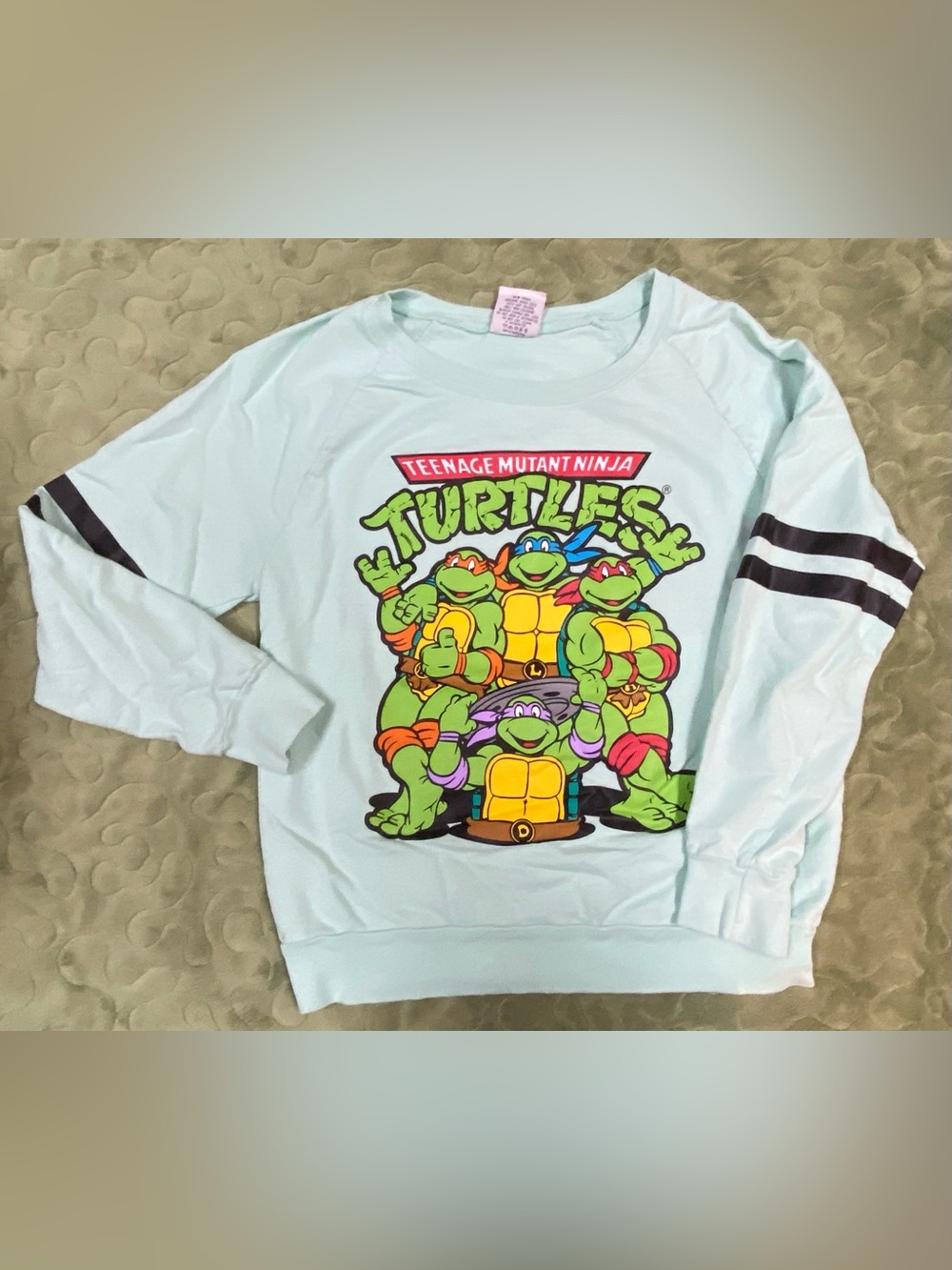 Girls' Light Blue Nickelodeon Teenage Mutant Ninja Turtles sweatshirt